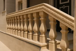 کاربردهای نرده سنگی مربعی