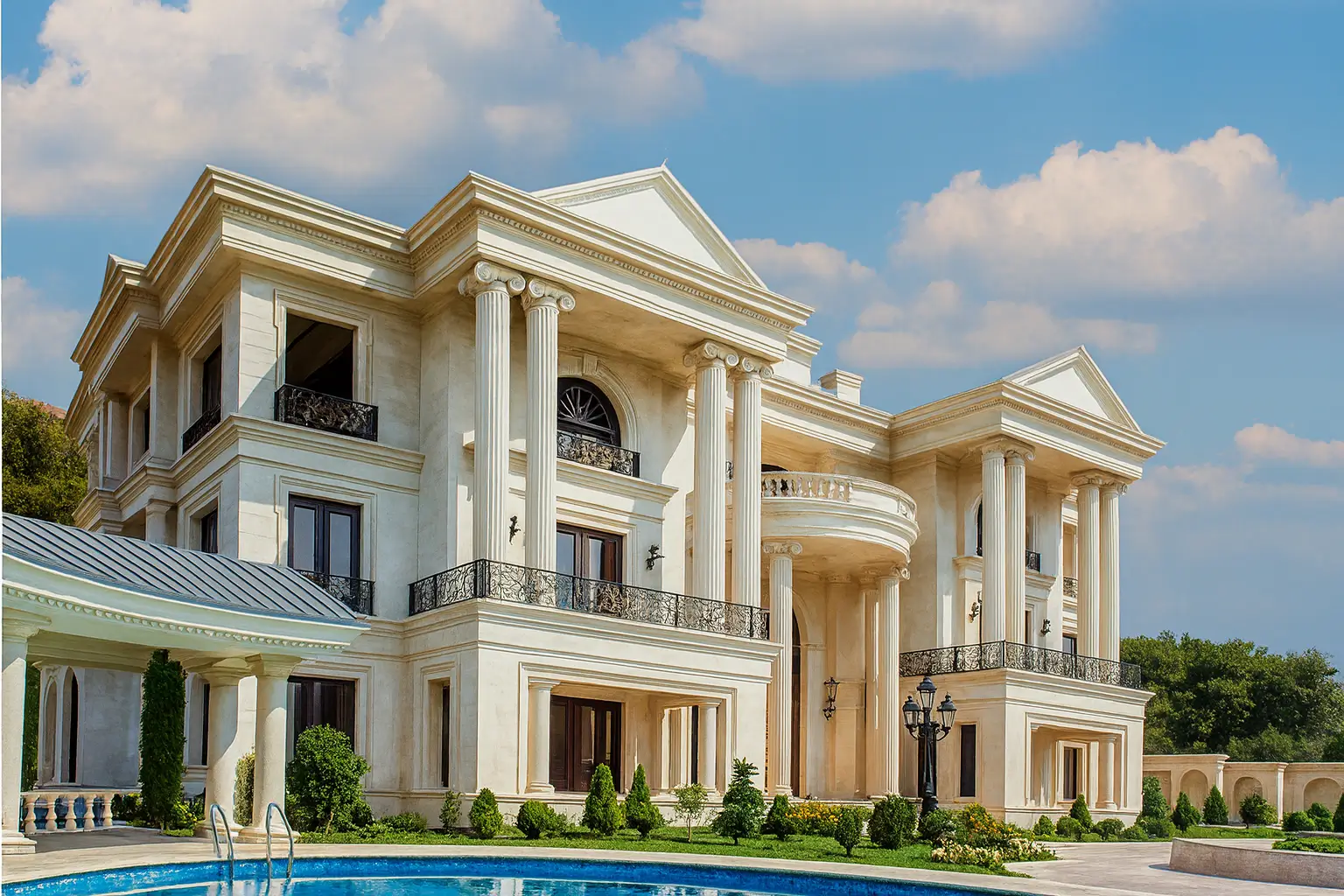 رنگ موکا موس در طراحی نمای ساختمان